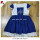 JannyBB embroidery blue baby smocked dress